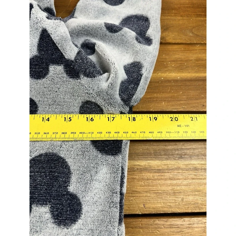 Disney Mickey Mouse Fleece One Piece Pajamas Women's S Grey Hooded - Picture 4 of 6